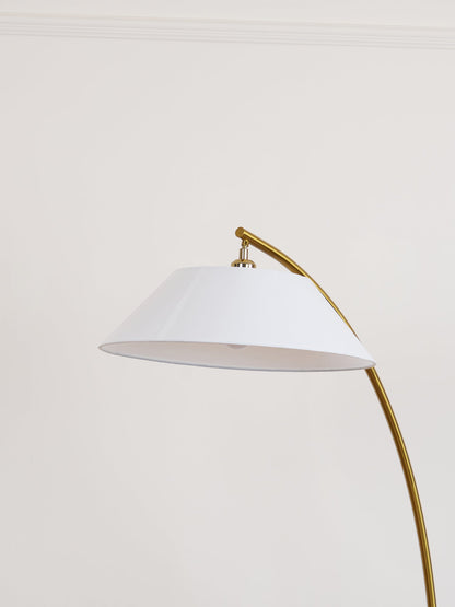 Circo Floor Lamp with White Shade - Elegant Indoor Lighting