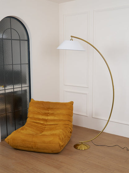 Circo Floor Lamp with White Shade - Elegant Indoor Lighting