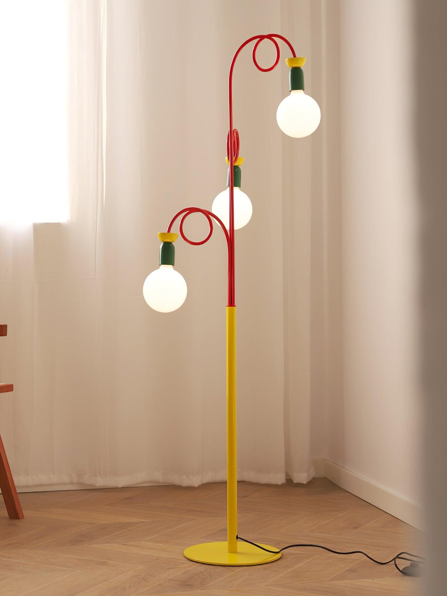 Circulo Play Floor Lamp LED Retro Geometric Design
