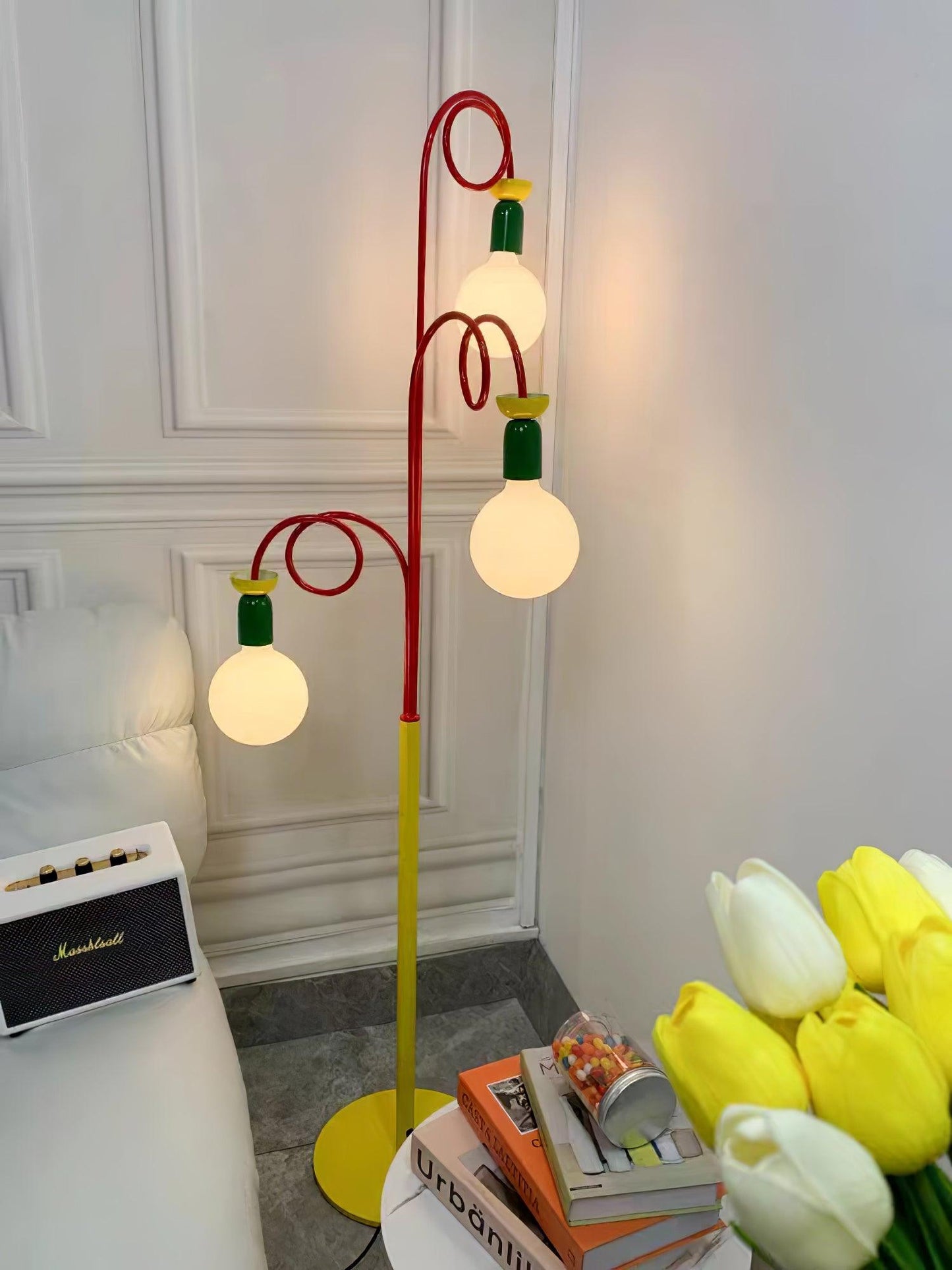 Circulo Play Floor Lamp LED Retro Geometric Design