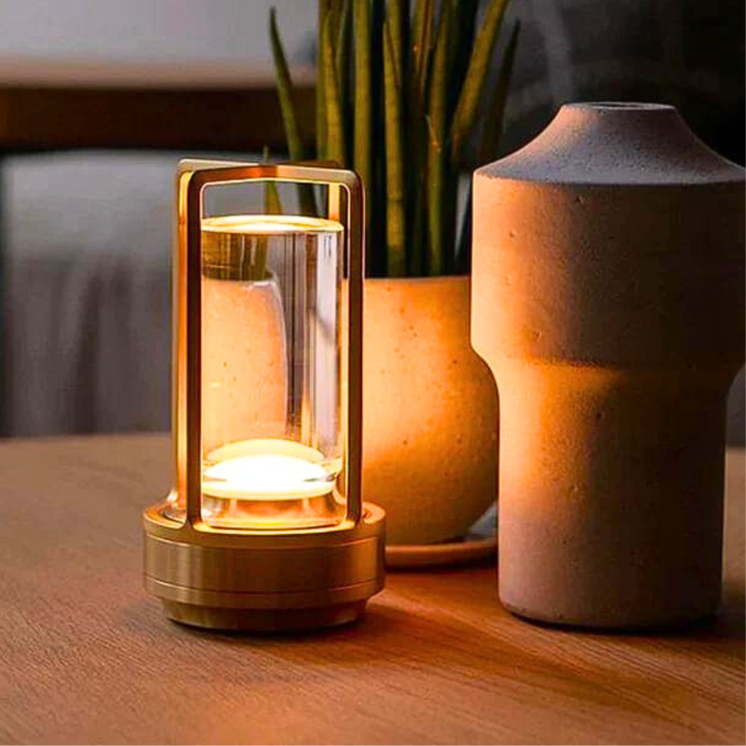 CrystalGlow Rechargeable Lantern - Luxury Indoor & Outdoor Lighting