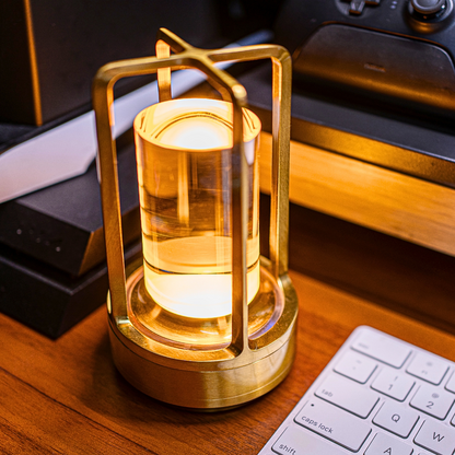 CrystalGlow Rechargeable Lantern - Luxury Indoor & Outdoor Lighting