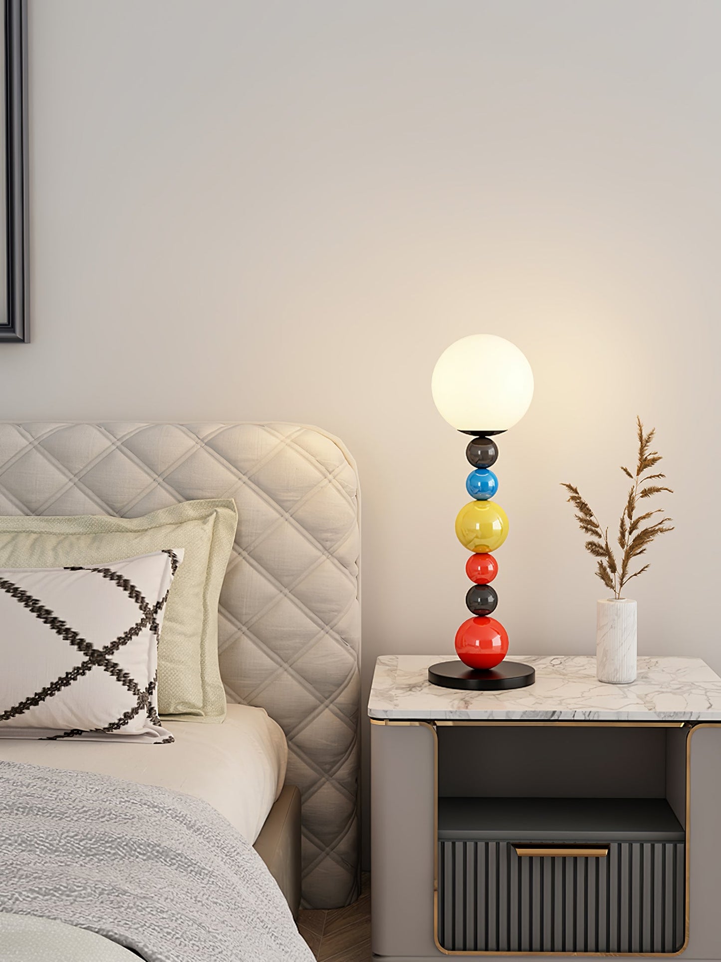 Colorful Round Ball Floor Lamp with LED, Indoor Lighting