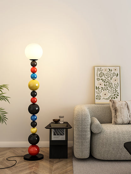 Colorful Round Ball Floor Lamp with LED, Indoor Lighting