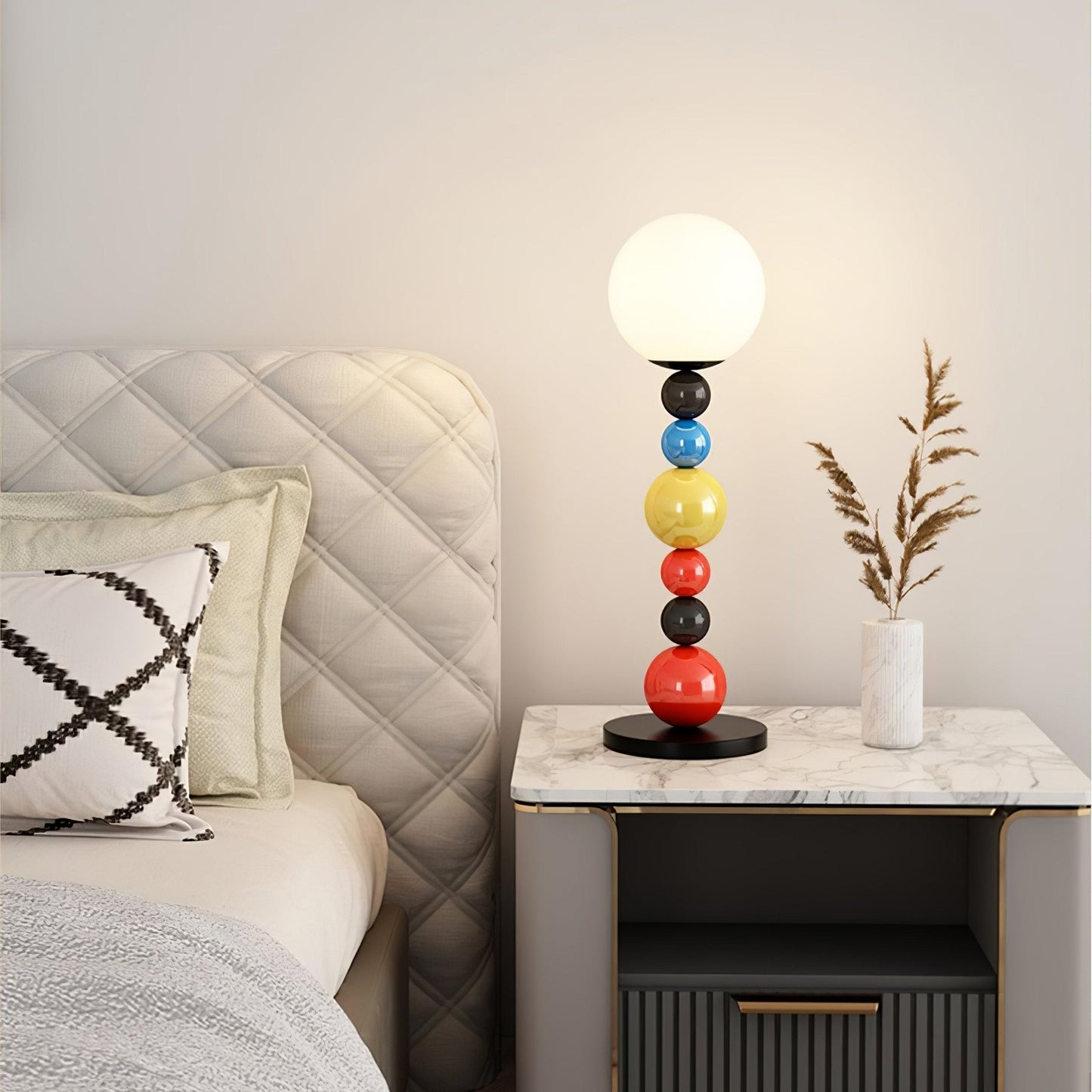 Colorful Round Ball Floor Lamp with LED, Indoor Lighting