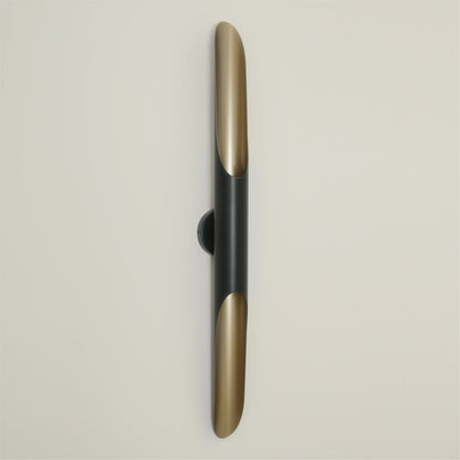 Coltrane Wall Lamp - Matte Black & Gold Indoor Sconce