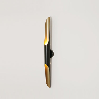 Coltrane Wall Lamp - Matte Black & Gold Indoor Sconce