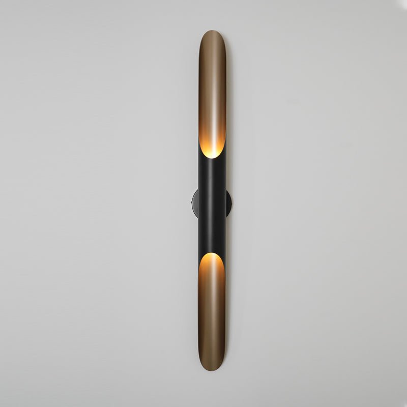 Coltrane Wall Lamp - Matte Black & Gold Indoor Sconce
