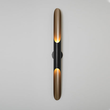 Coltrane Wall Lamp - Matte Black & Gold Indoor Sconce