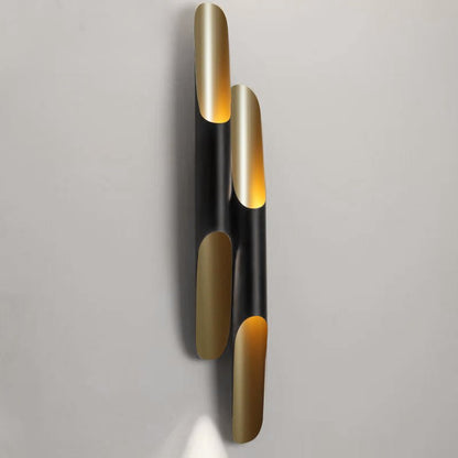 Coltrane Wall Lamp - Matte Black & Gold Indoor Sconce