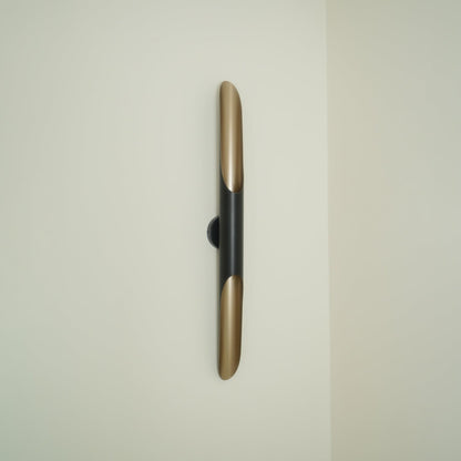 Coltrane Wall Lamp - Matte Black & Gold Indoor Sconce