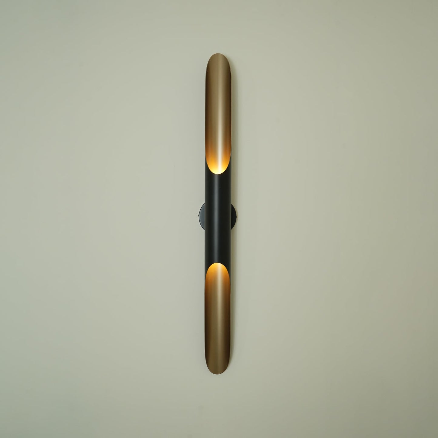 Coltrane Wall Lamp - Matte Black & Gold Indoor Sconce