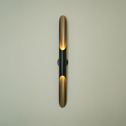 Coltrane Wall Lamp - Matte Black & Gold Indoor Sconce