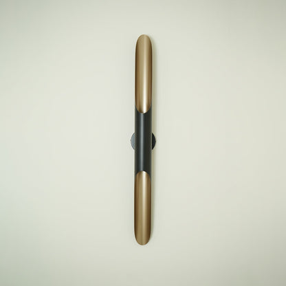 Coltrane Wall Lamp - Matte Black & Gold Indoor Sconce