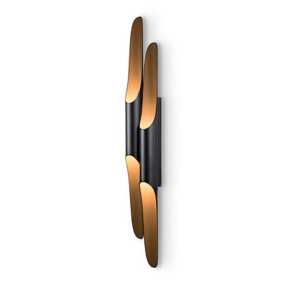 Coltrane Wall Lamp - Matte Black & Gold Indoor Sconce