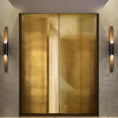 Coltrane Wall Lamp - Matte Black & Gold Indoor Sconce