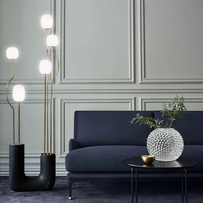 Comet Floor Lamp - Modern LED Indoor Lighting - Gold Finish