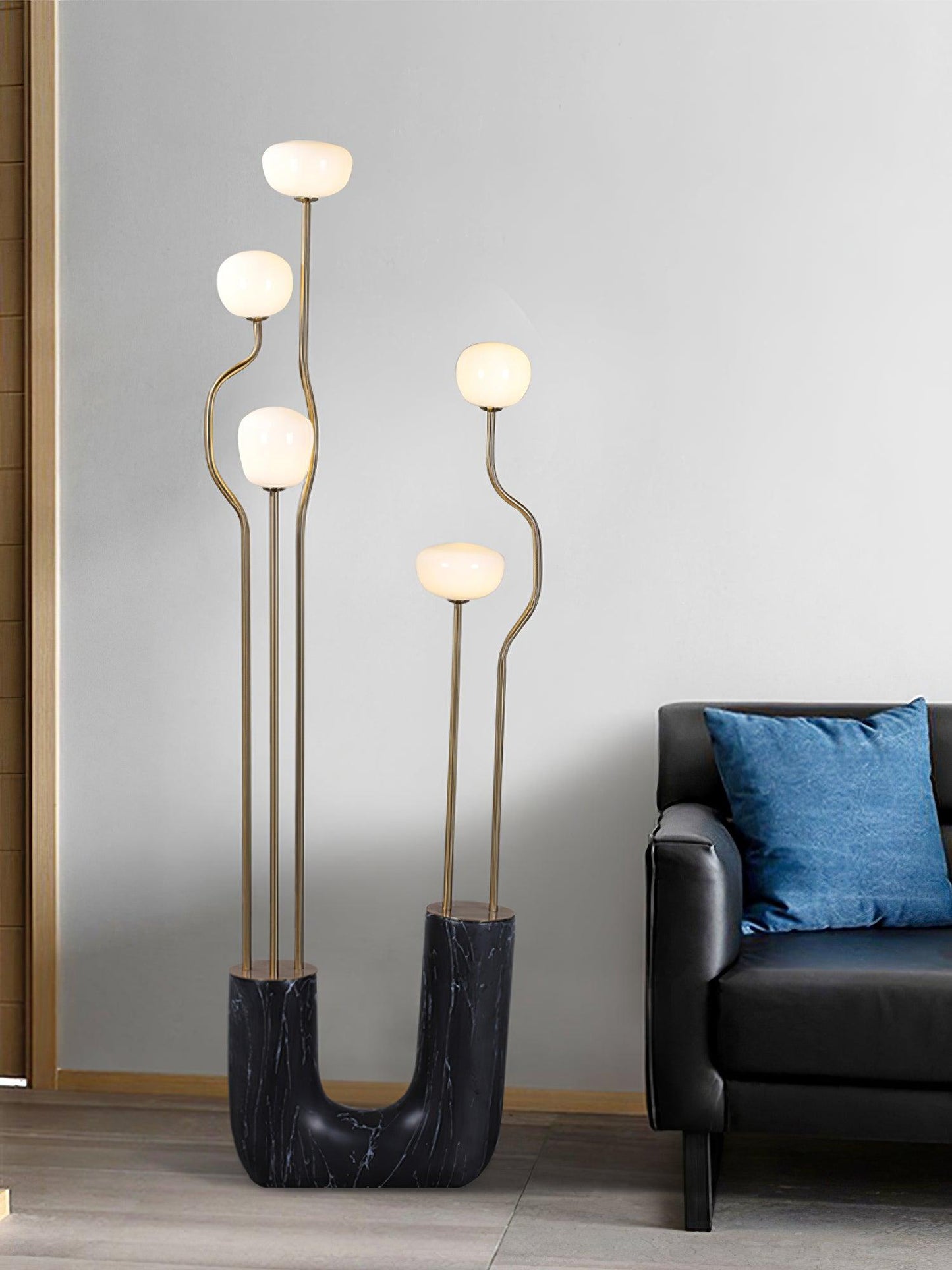 Comet Floor Lamp - Modern LED Indoor Lighting - Gold Finish