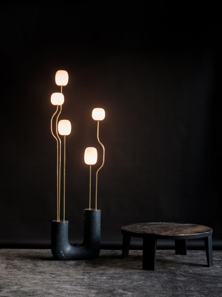 Comet Floor Lamp - Modern LED Indoor Lighting - Gold Finish