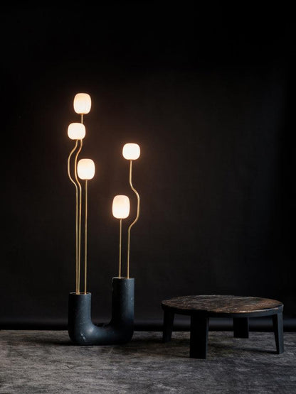 Comet Floor Lamp - Modern LED Indoor Lighting - Gold Finish