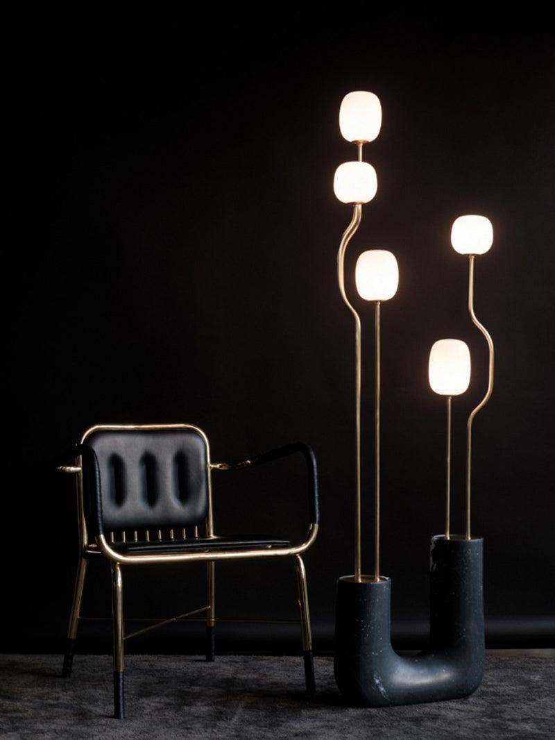 Comet Floor Lamp - Modern LED Indoor Lighting - Gold Finish