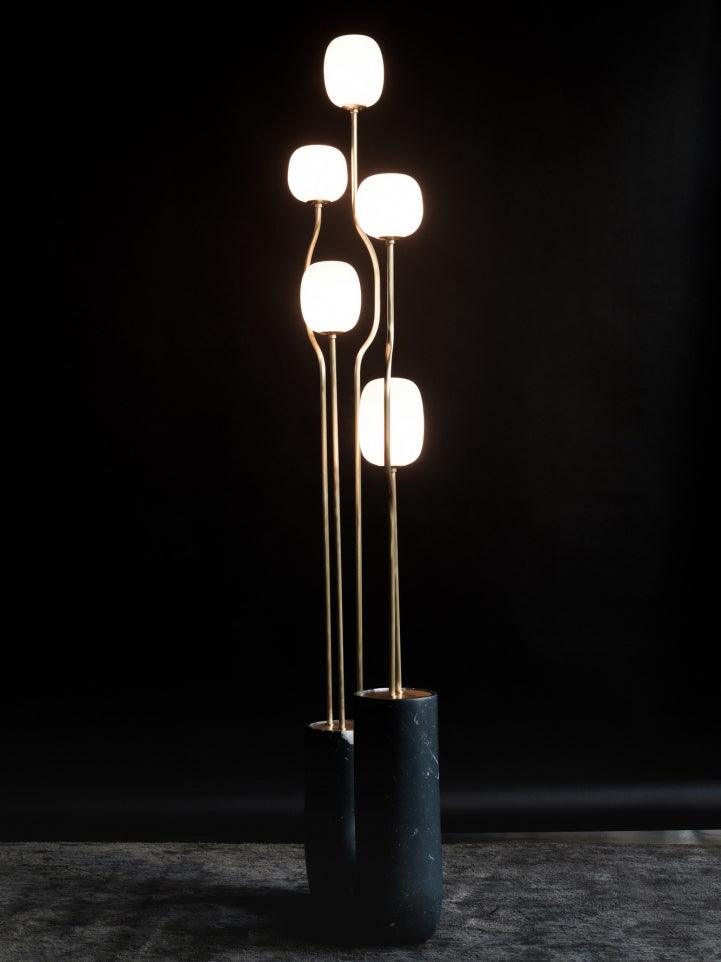 Comet Floor Lamp - Modern LED Indoor Lighting - Gold Finish