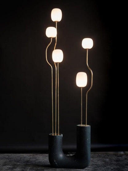 Comet Floor Lamp - Modern LED Indoor Lighting - Gold Finish