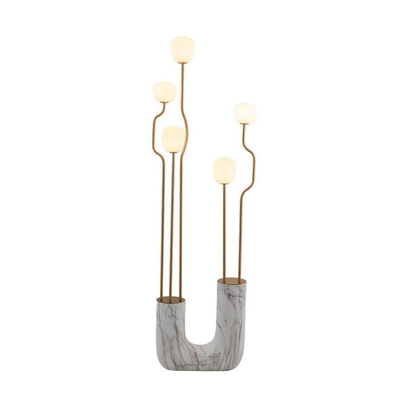Comet Floor Lamp - Modern LED Indoor Lighting - Gold Finish