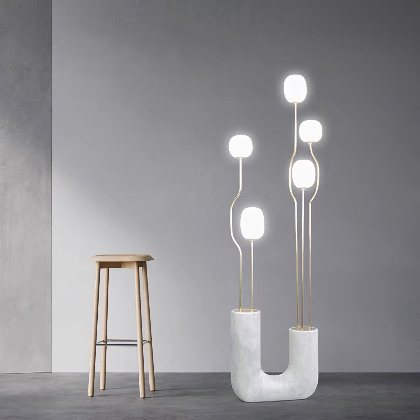 Comet Floor Lamp - Modern LED Indoor Lighting - Gold Finish