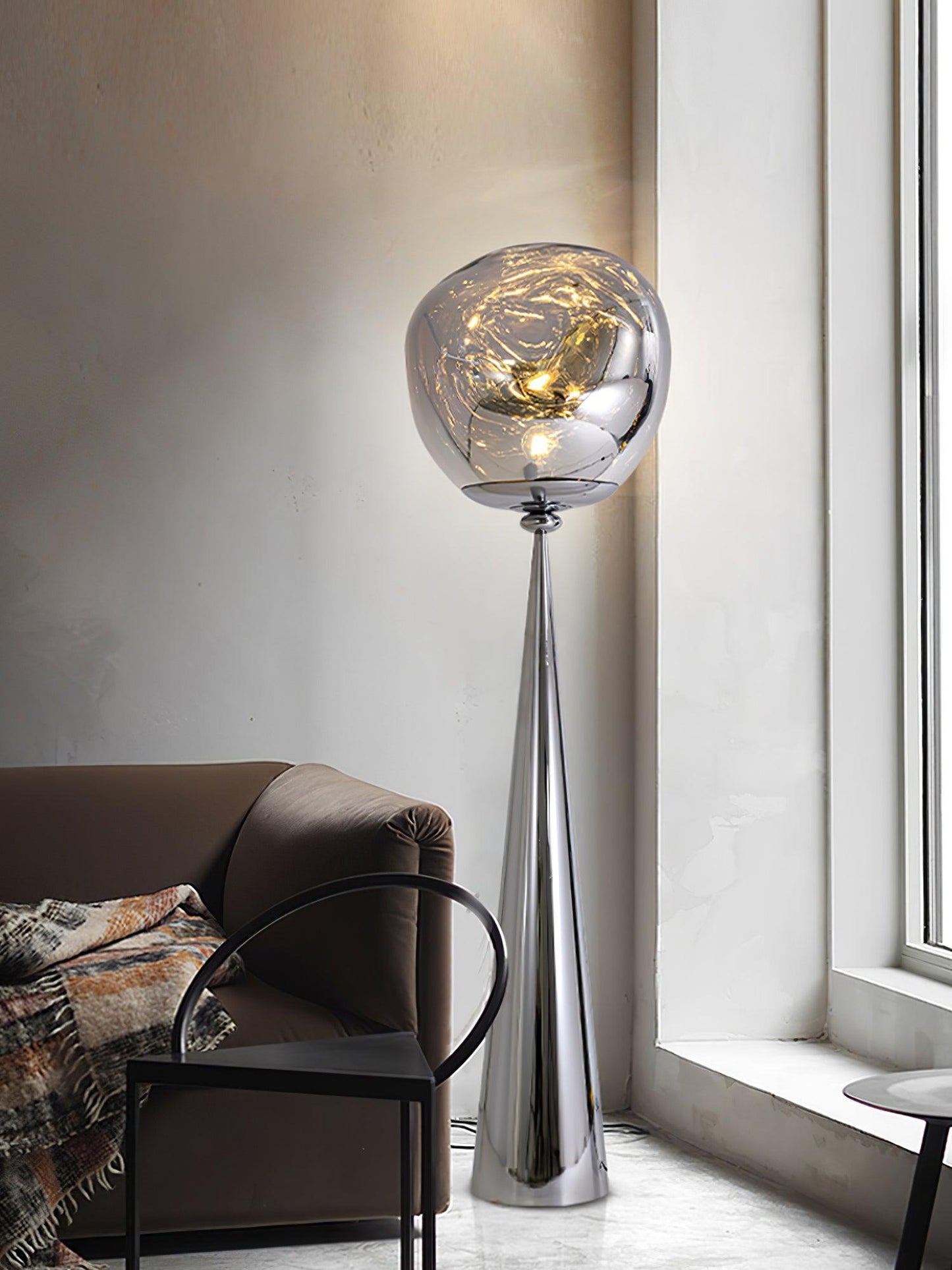 Cone Lava Floor Lamp - LED Indoor Lighting, Stylish Design