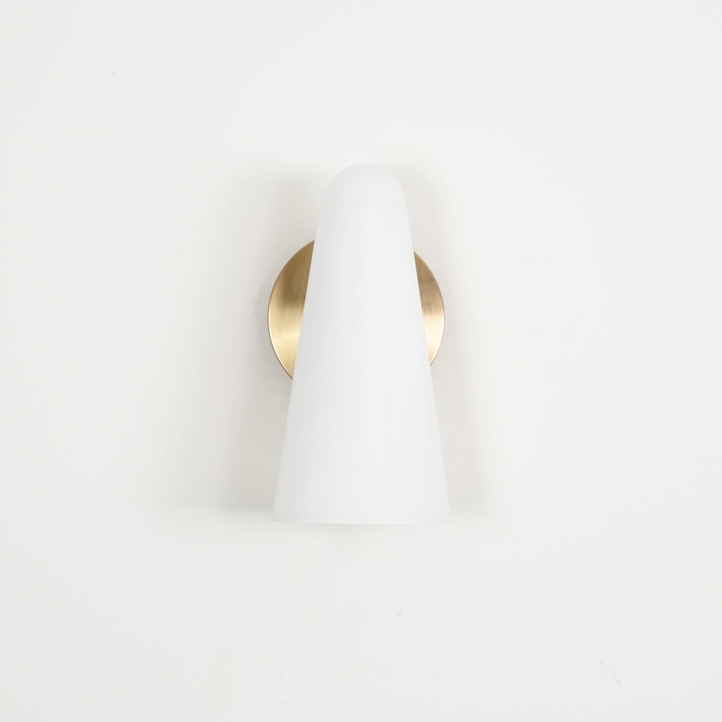 Conical Glass Wall Lamp with Integrated LED and Modern Design