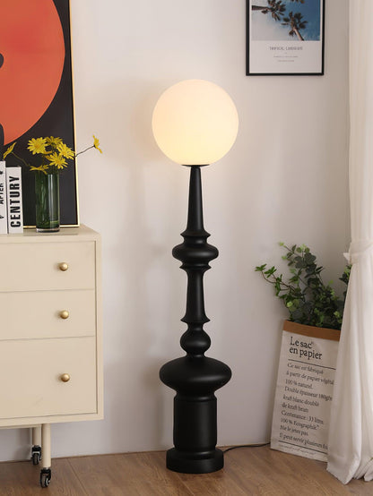 Roman Column Floor Lamp with LED Light, Indoor Elegant Design