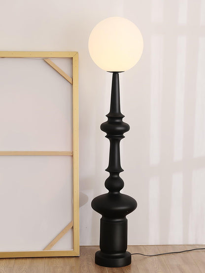 Roman Column Floor Lamp with LED Light, Indoor Elegant Design