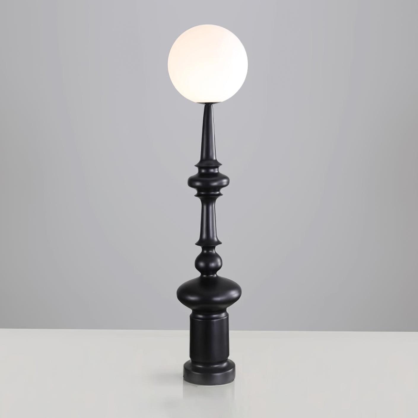 Roman Column Floor Lamp with LED Light, Indoor Elegant Design