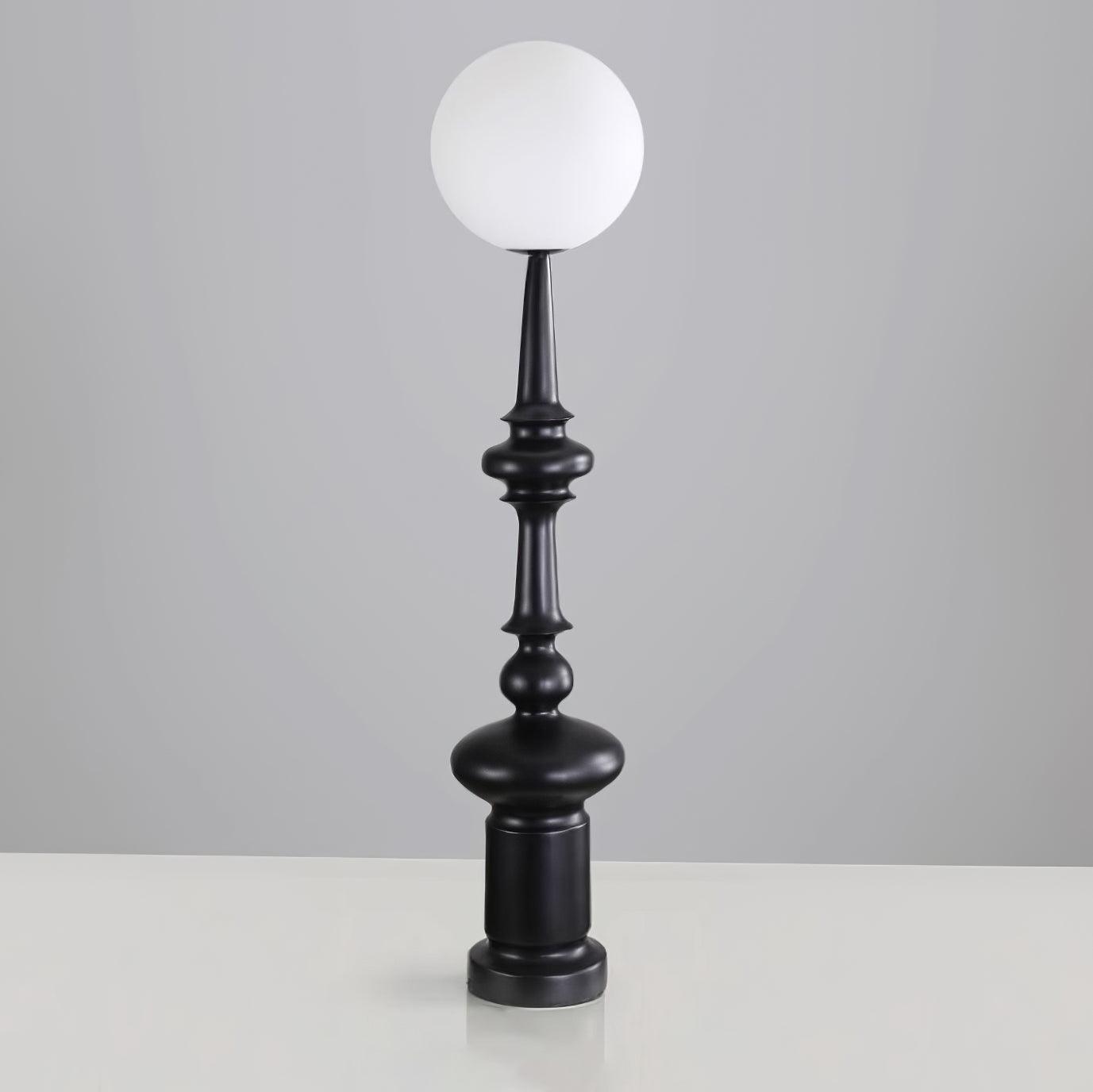 Roman Column Floor Lamp with LED Light, Indoor Elegant Design