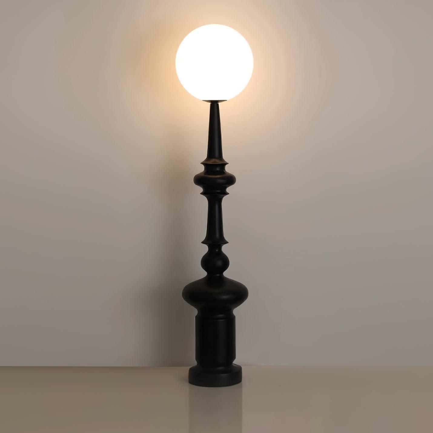 Roman Column Floor Lamp with LED Light, Indoor Elegant Design