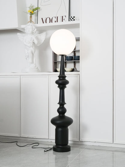 Roman Column Floor Lamp with LED Light, Indoor Elegant Design