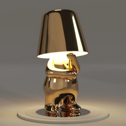 Gold USB Rechargeable Table Lamp | Dimmable Resin Lamp