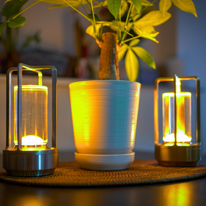 CrystalGlow Rechargeable Lantern - Luxury Indoor & Outdoor Lighting