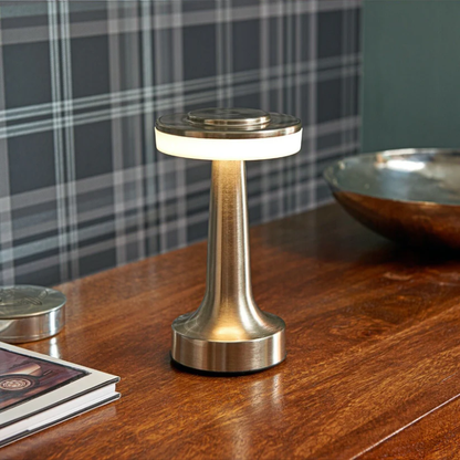 Cordless Minimalist LED Desk Lamp - Portable, Rechargeable, and Dimmable
