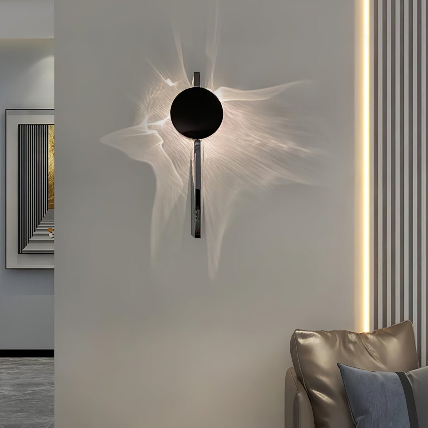 Creative Light And Shadow Wall Lamp - LED Indoor Lighting