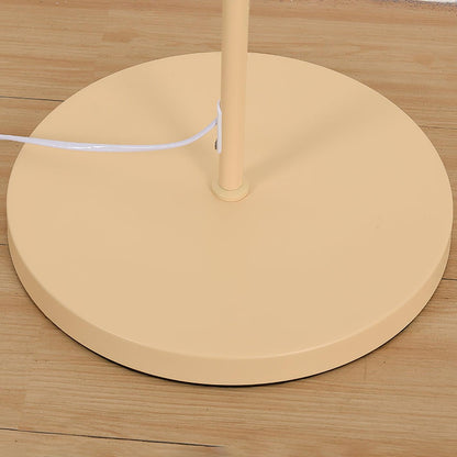 Crescini Pleated Floor Lamp with LED, Cream Shade, Dimmable
