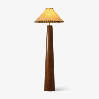 Crestview Paper Column Floor Lamp with Handmade Shade