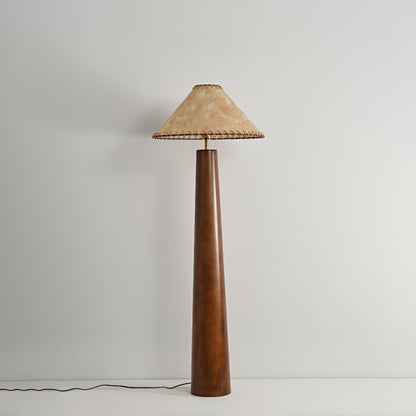 Crestview Paper Column Floor Lamp with Handmade Shade