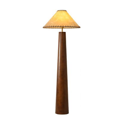 Crestview Paper Column Floor Lamp with Handmade Shade