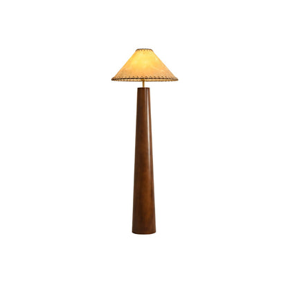 Crestview Paper Column Floor Lamp with Handmade Shade