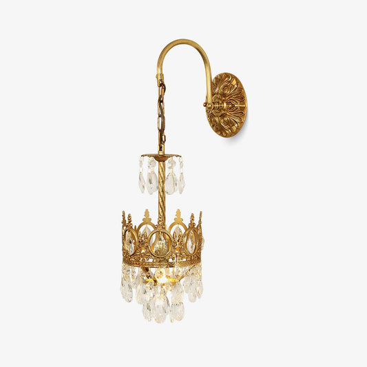 Crystal Crown Wall Light - Elegant LED Indoor Fixture