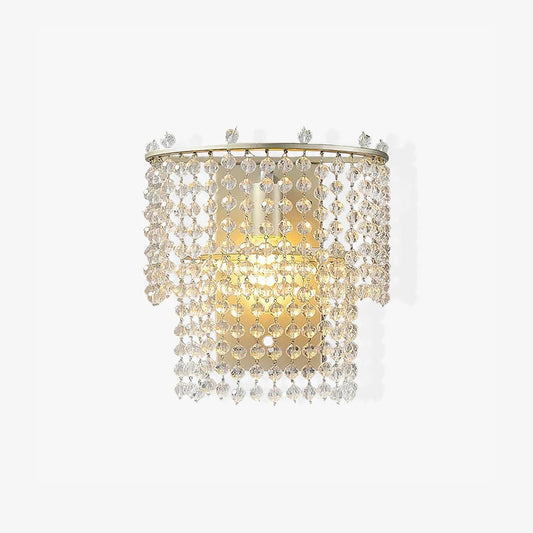 Crystal Waterfall Wall Light - Elegant LED Ceiling Fixture