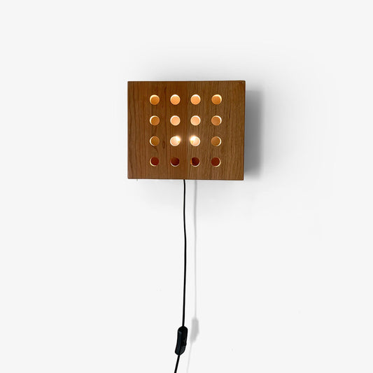 Cubiform Constellation Wall Lamp - LED Cherry Wood Design