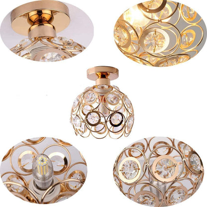Fancy Gold Luxury Ball Hallway Ceiling Light - Modern Design